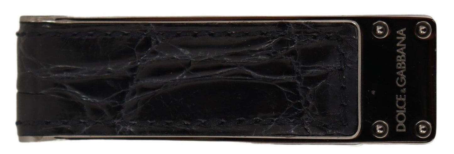 Elegant Caiman Leather Money Clip