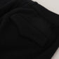 Black Solid Men Tapered Pants