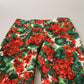 Chic Cropped Mid Waist Pants - Multicolor