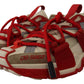 Red Beige Designer Leather Sneakers