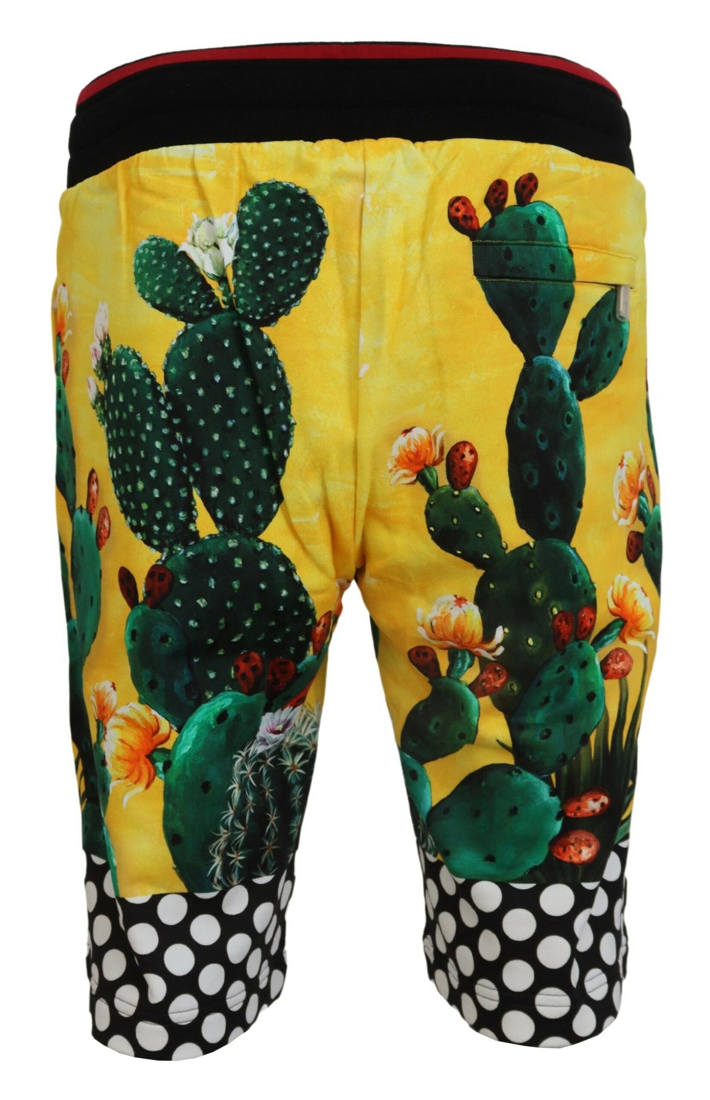 Multicolor Cactus Print Cotton Sweat Shorts