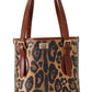 Elegant Leopard Bucket Tote Bag