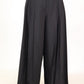Black Wide Leg High Waist Women Wool Pants