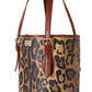 Elegant Leopard Bucket Tote Bag