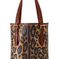 Elegant Leopard Bucket Tote Bag