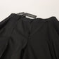 Black Wide Leg High Waist Women Wool Pants