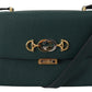 Elegant Green Leather Shoulder Bag