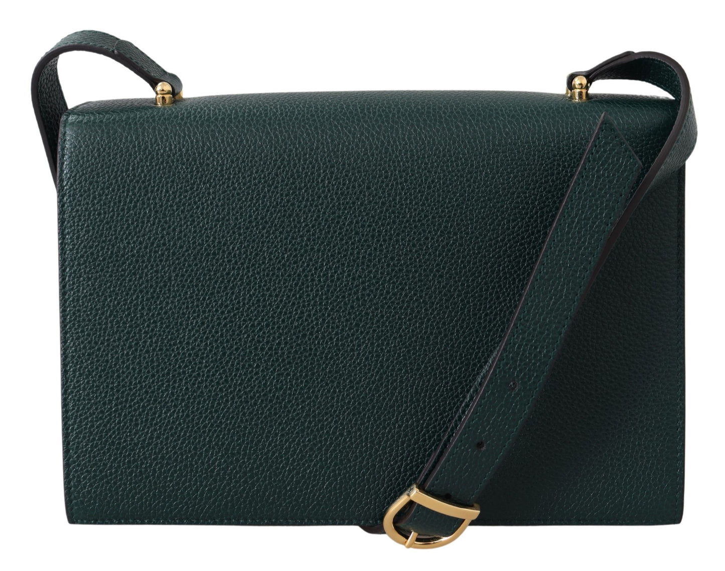 Elegant Green Leather Shoulder Bag