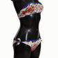 Elegant Floral Bandeau Bikini Set