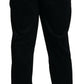 Black Straight Fit Men Formal Pants