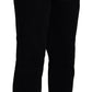 Black Straight Fit Men Formal Pants