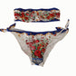 Elegant Floral Bandeau Bikini Set