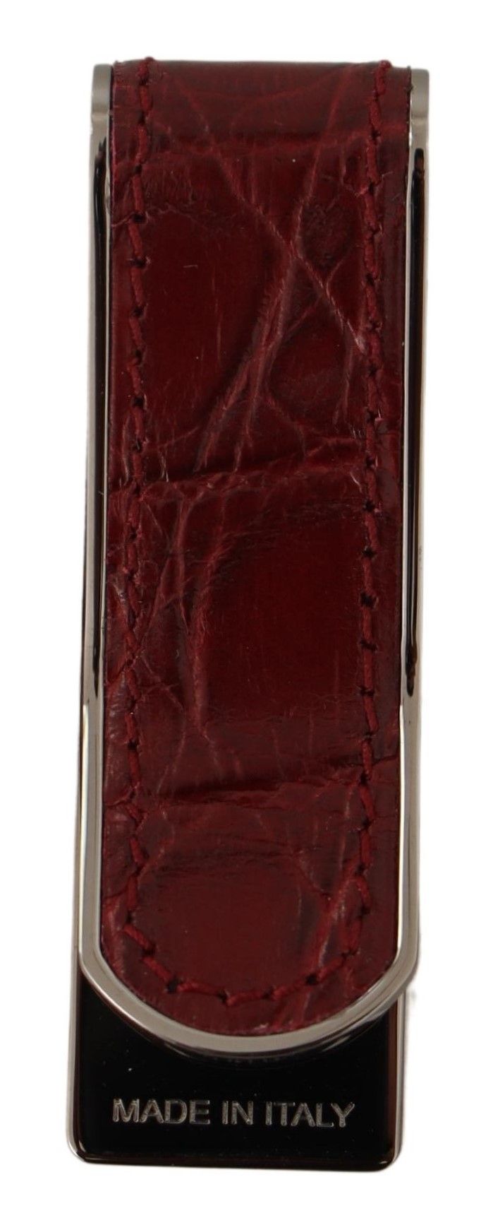 Exquisite Red Leather Money Clip