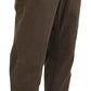 Brown Cotton Straight Fit Men Denim Jeans