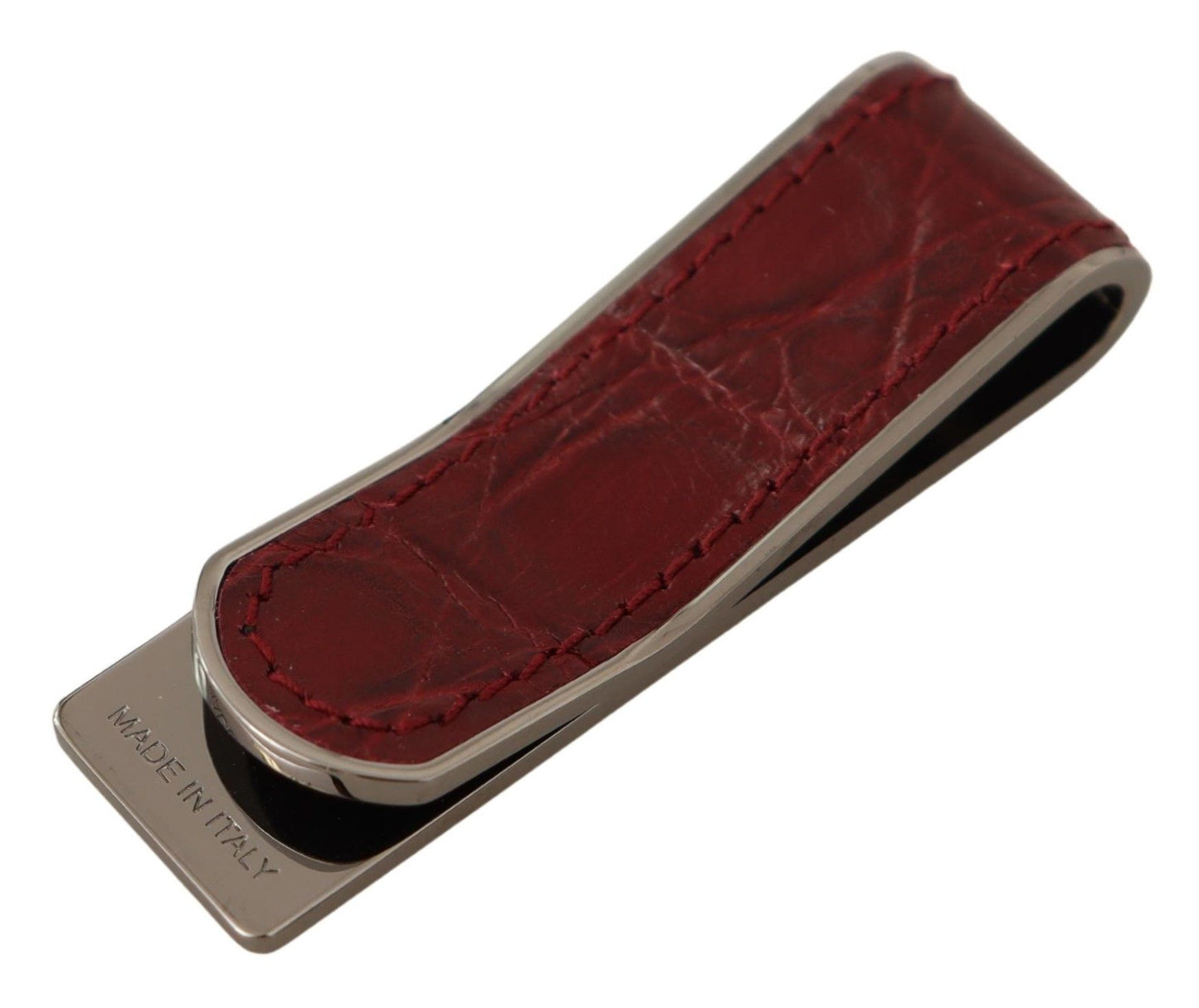 Exquisite Red Leather Money Clip