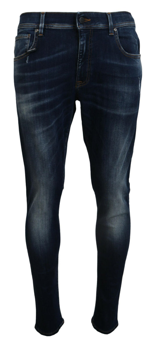 Elegant Slim Fit Italian Denim Jeans