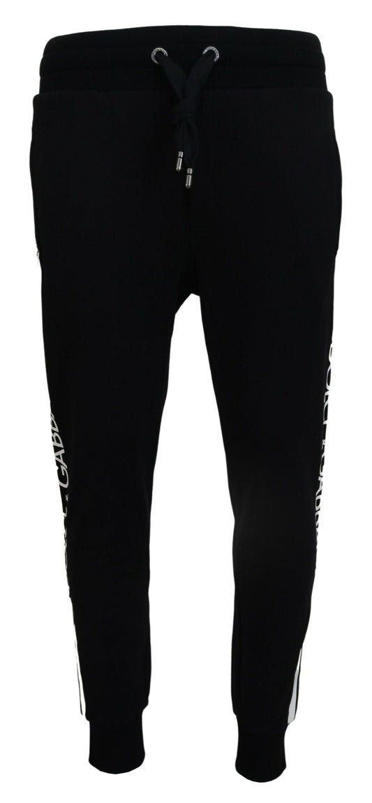 Elegant Black and White Sweatpants