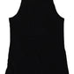 Sleek Black Cotton Blend Tank Top