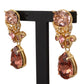 Elegant Baroque Crystal Drop Earrings