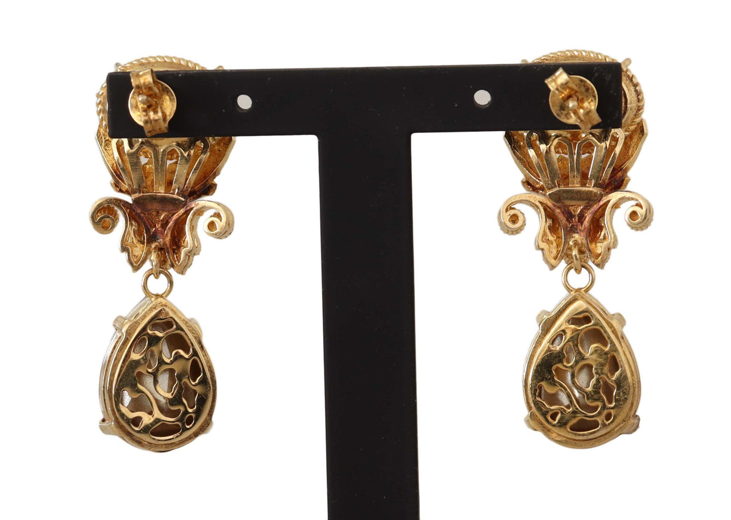 Elegant Baroque Crystal Drop Earrings