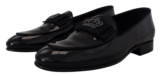 Elegant Patent Leather Slipper Loafers