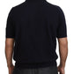 Elegant Blue Cotton Polo Tee