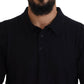 Elegant Blue Cotton Polo Tee