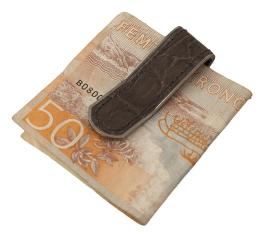 Elegant Leather Money Bar Clip