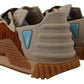 Brown Beige Fabric Lace Up NS1 Shoes