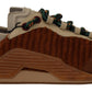 Brown Beige Fabric Lace Up NS1 Shoes