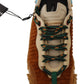 Brown Beige Fabric Lace Up NS1 Shoes