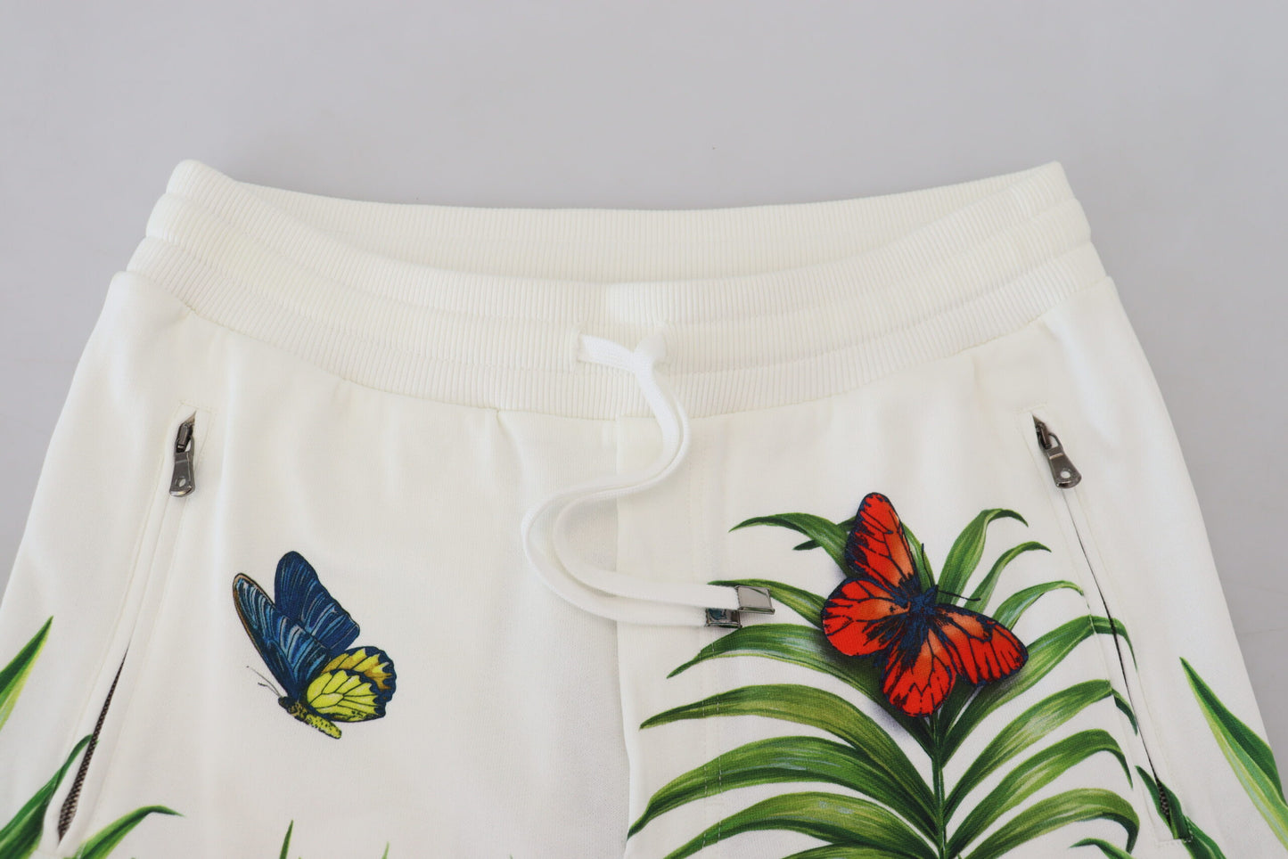 Botanical Print Cotton Joggers