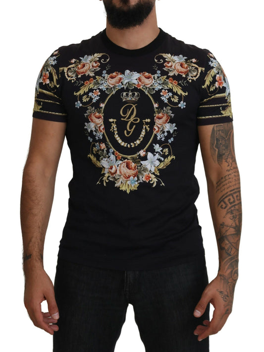 Floral Logo Print Cotton Tee