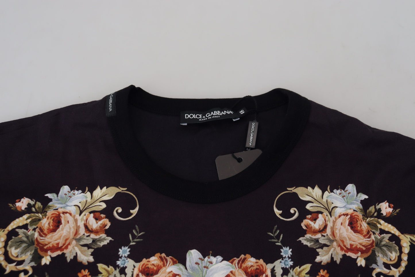 Floral Logo Print Cotton Tee