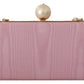 Chic Pink Silk Crossbody Evening Bag