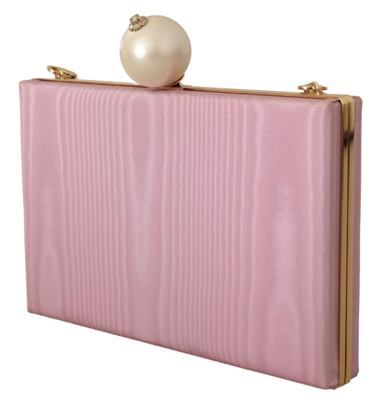 Chic Pink Silk Crossbody Evening Bag