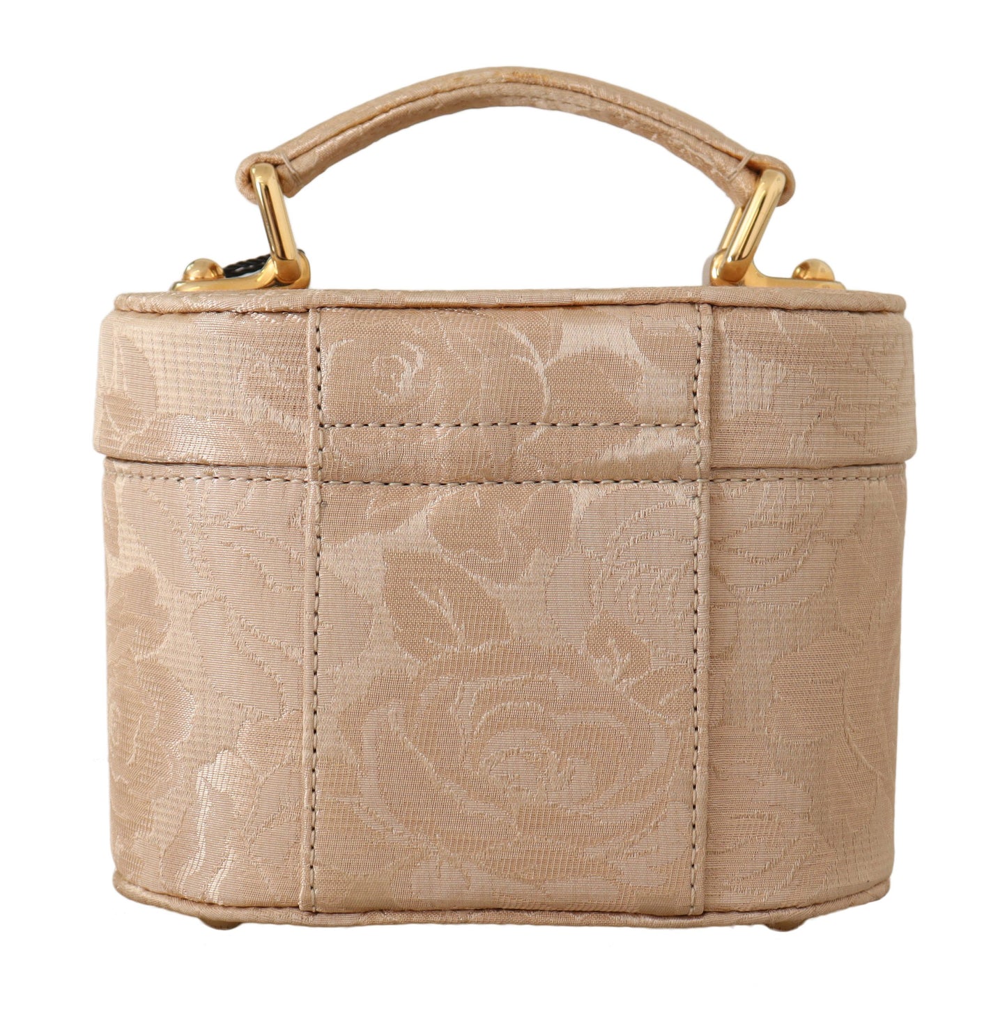 Beige Alta Moda Hand Makeup Mirror Bag