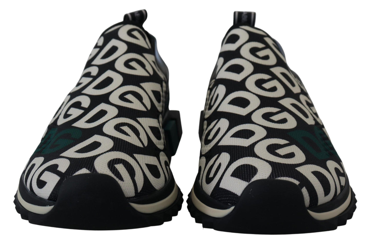 Elegant Monochrome Logo Sneakers