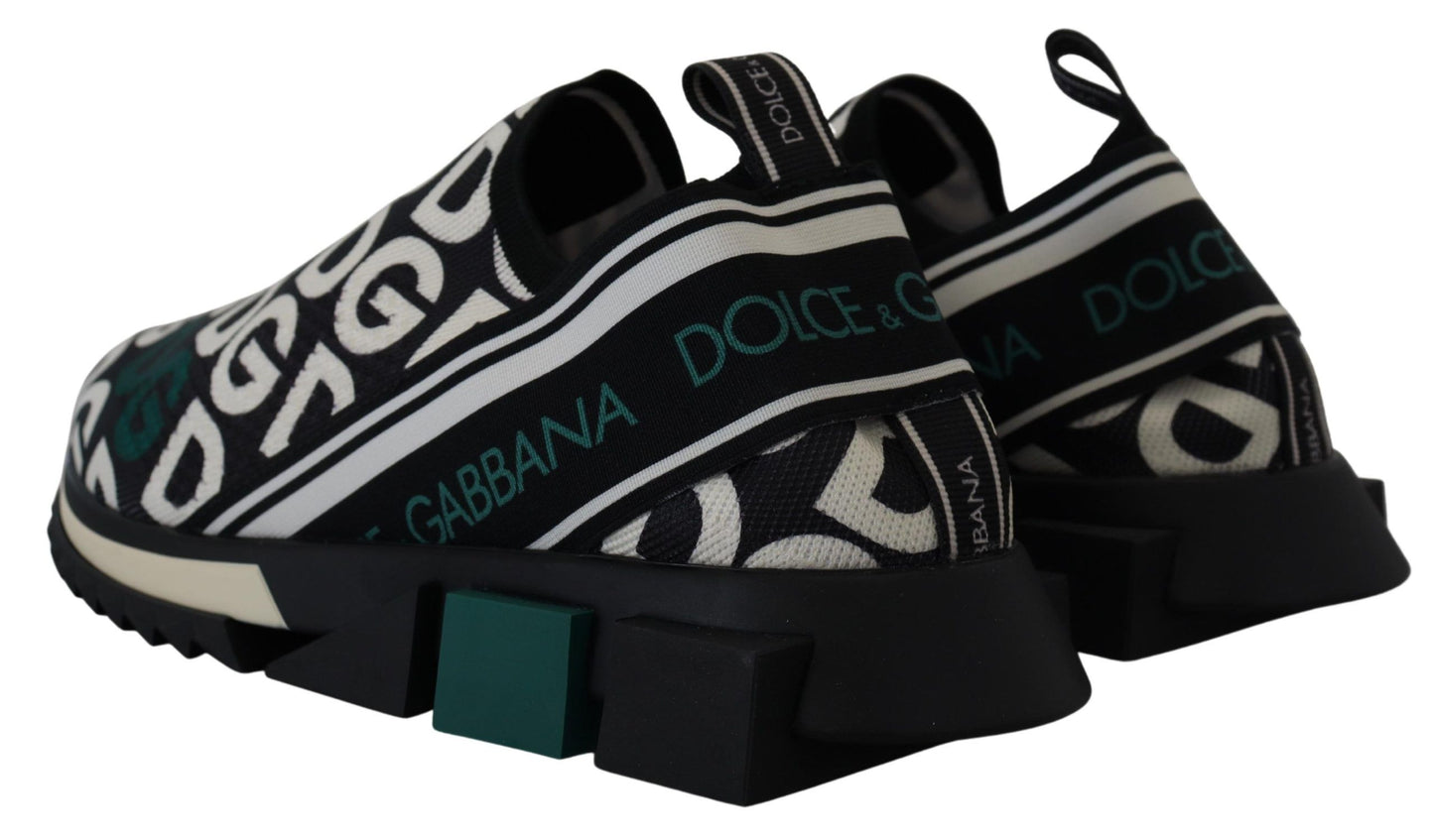 Elegant Monochrome Logo Sneakers