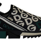 Elegant Monochrome Logo Sneakers