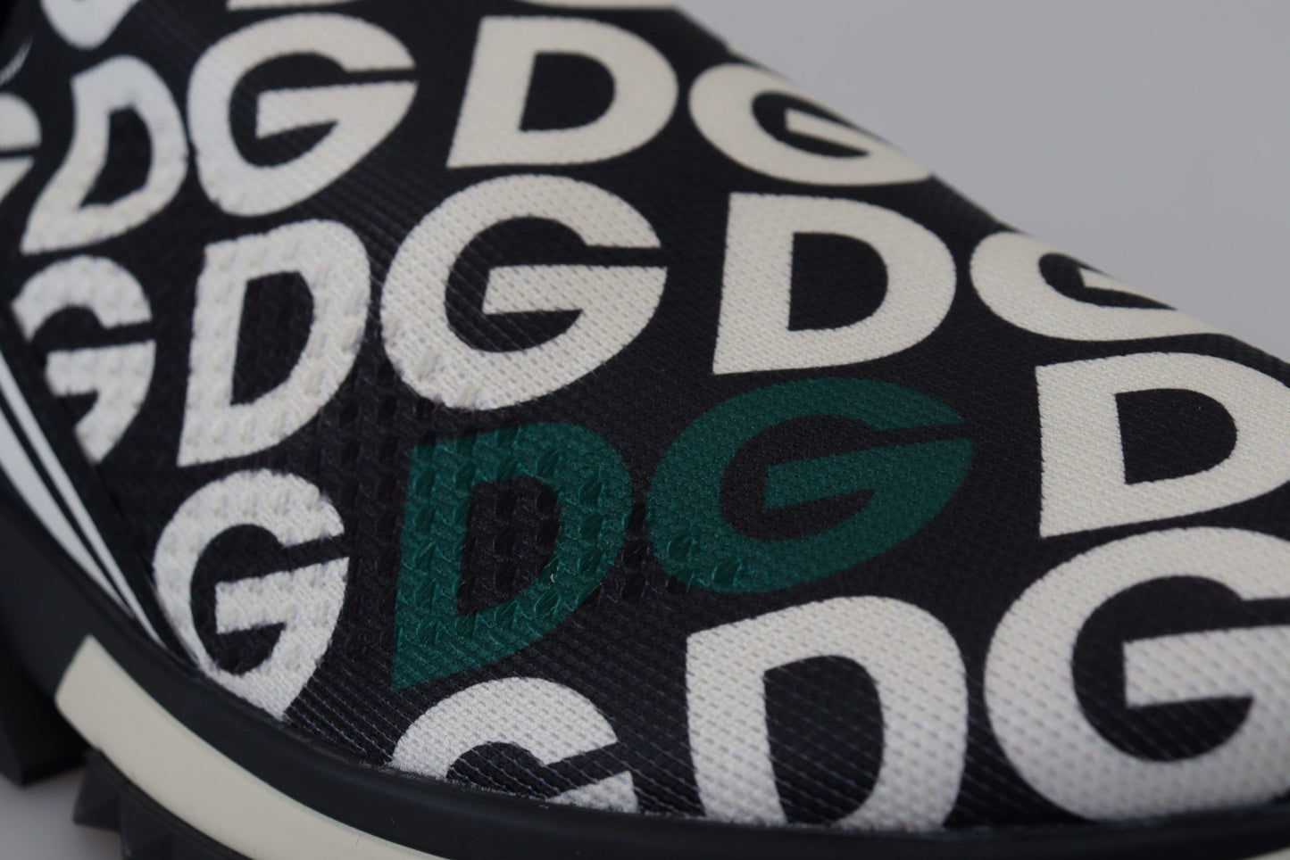 Elegant Monochrome Logo Sneakers