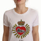 Chic Colorful Print Cotton Tee