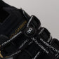 Elegant Black and Gold NS1 Sneakers