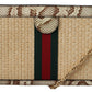 Elegant Beige Snake Leather Shoulder Bag