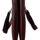 Elegant Red Calf Leather Top Handle Bag