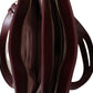 Elegant Red Calf Leather Top Handle Bag