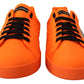 Elegant Orange Casual Sneakers
