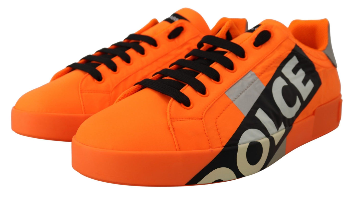 Elegant Orange Casual Sneakers