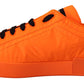 Elegant Orange Casual Sneakers