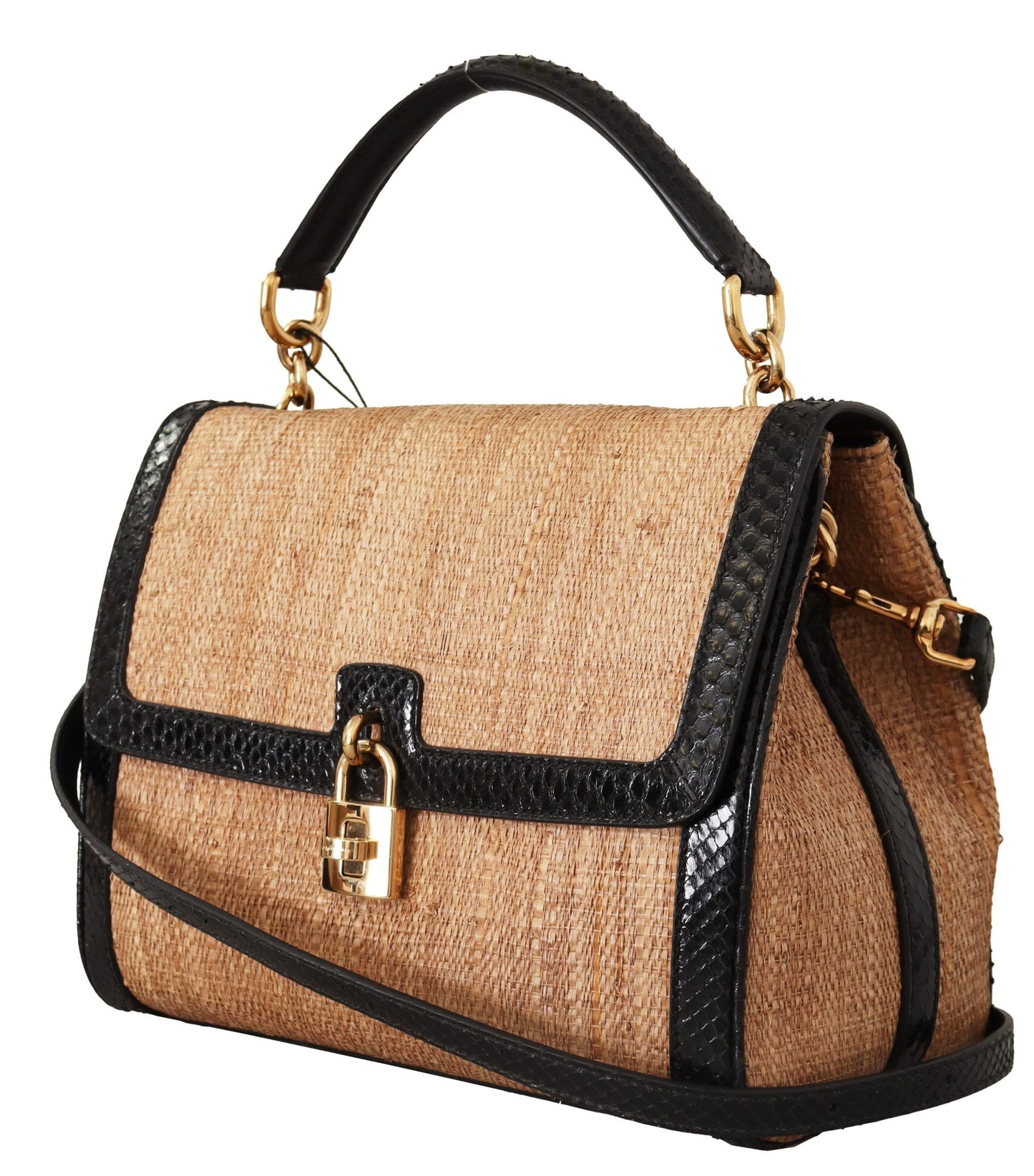 Exotic Python & Lambskin Shoulder Satchel